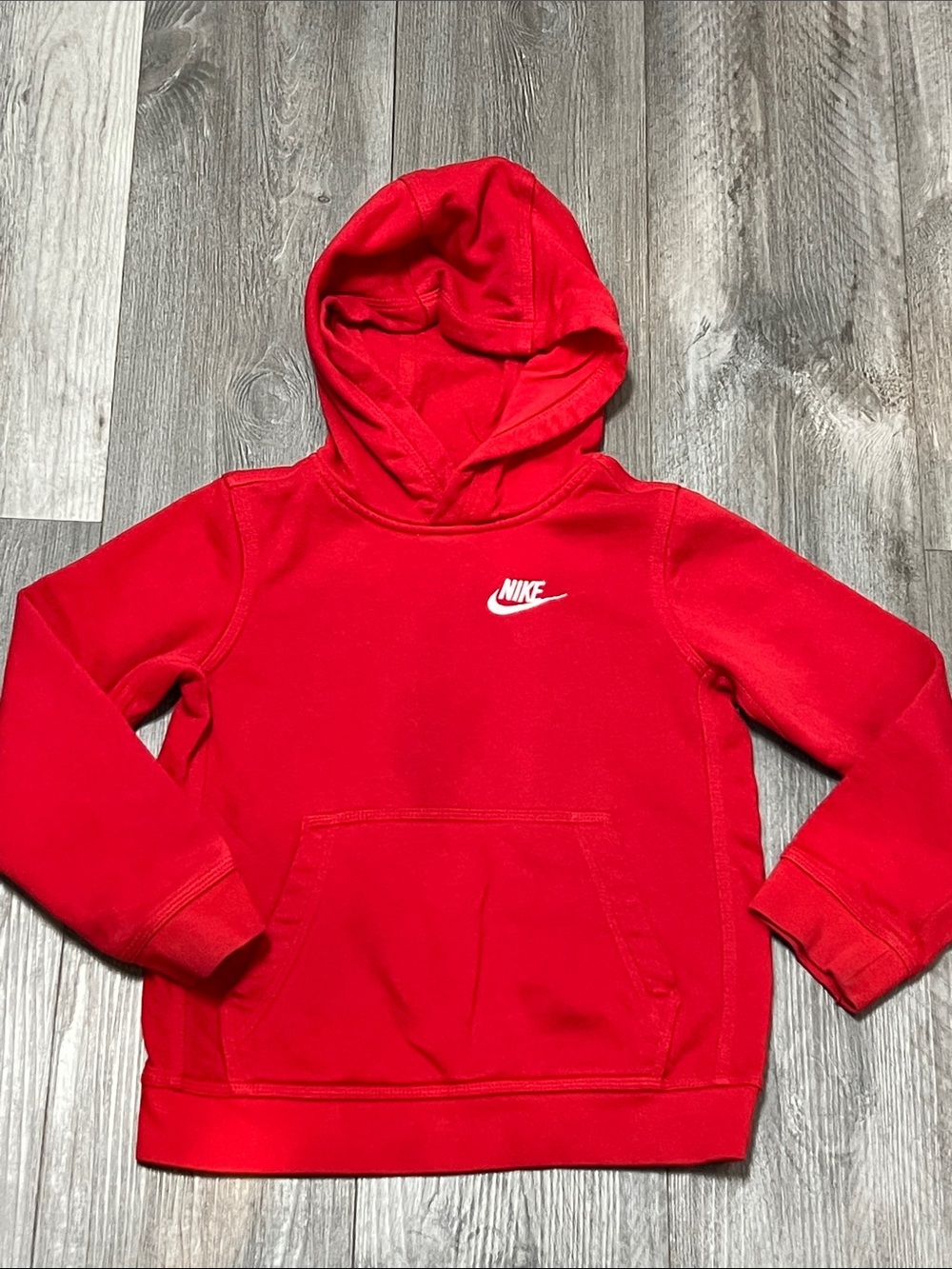Nike kids red pullover hoodie/ size XS